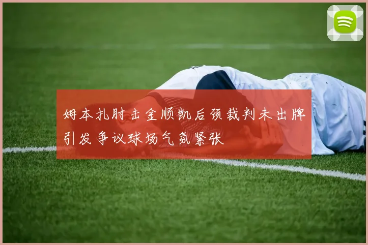 姆本扎肘击金顺凯后颈裁判未出牌引发争议球场气氛紧张
